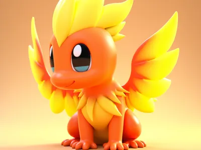 baby fire dragon