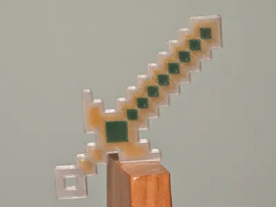 Minecraft translucent gem sword