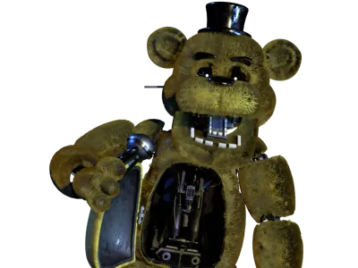 golden freddy figurine