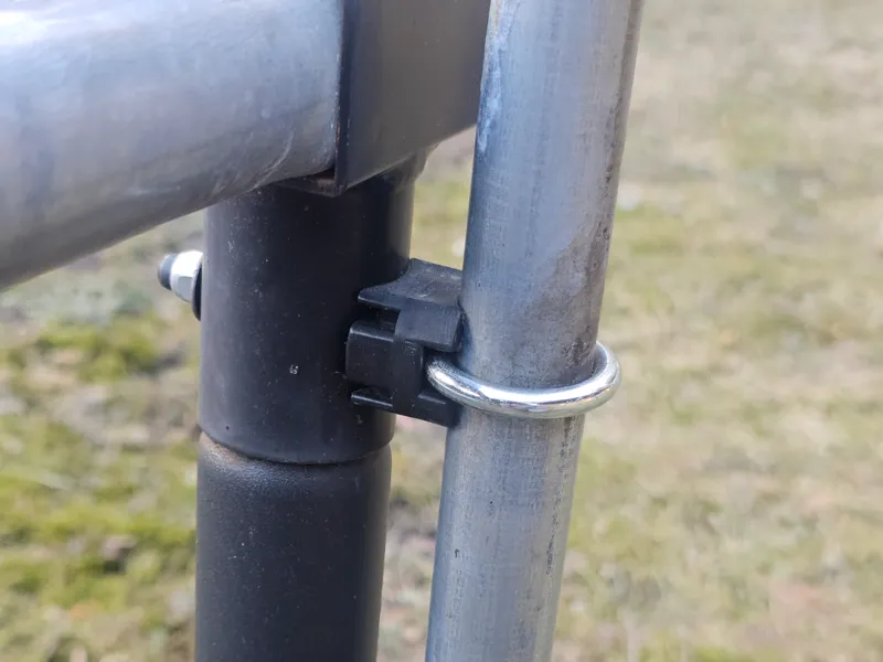 Trampoline plastic fastener