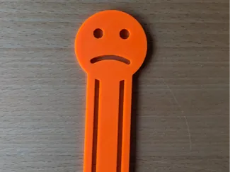 Unhappy Smiley Bookmark