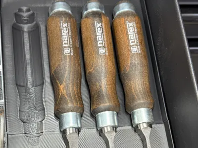 NAREX Mortise Chisel Set Gridfinity Holder