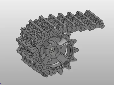 Drive wheel with track