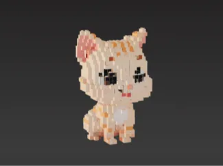 Brick Chibi Cat