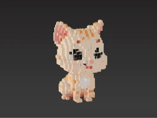 Brick Chibi Cat