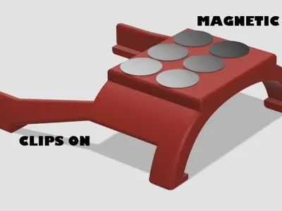 M12 1/4 Hex Driver Clip On Magnetic Holder