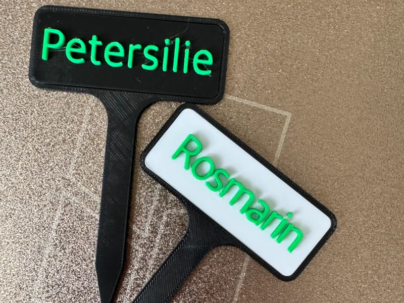 Schild für Pflanzen und Kräuter