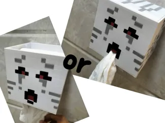 我的世界Minecraft恶魂Ghast纸巾盒 无AMS 卷纸抽纸通用 两种取纸方式