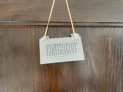 Printer Is Off Sign