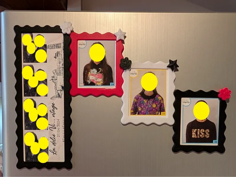 Photo frame magnetic fridge (Photo 51x152)