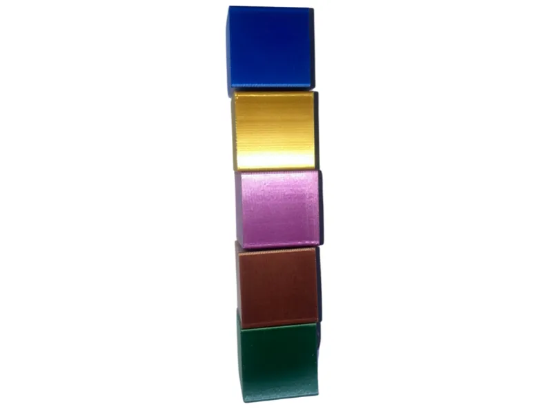 cubes with SILK PLA