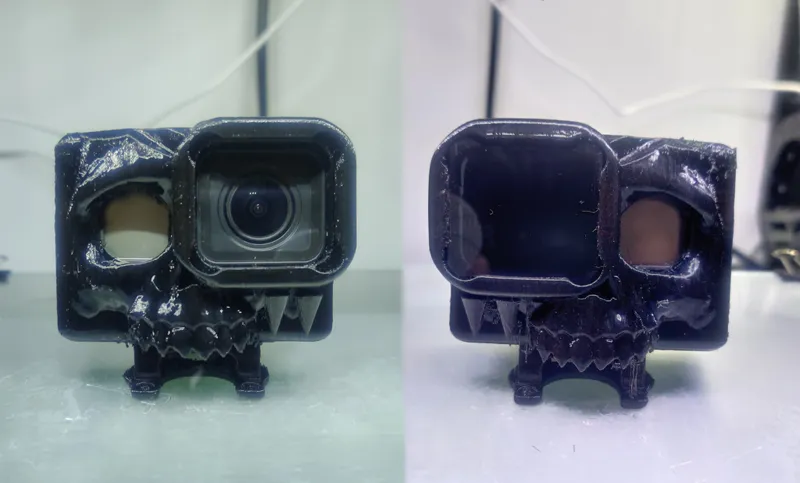 Gopro 7 skull mount 10-15 deg for Daitone taycan