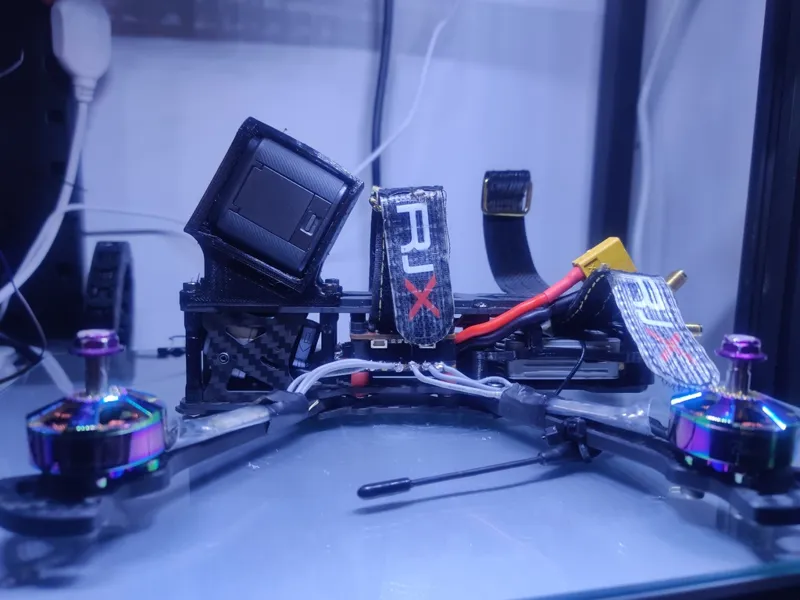 HGLRC Sector5 30deg GoPro Session5 mount NDfilter