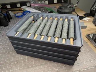 Stacking Texture Roller Organizers