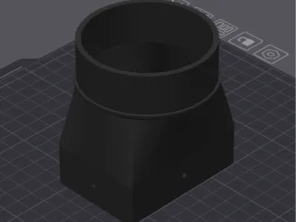 Downspout to 3" PVC adapter