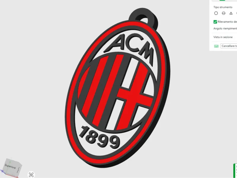 Ciondolo/Portachiavi AC MILAN
