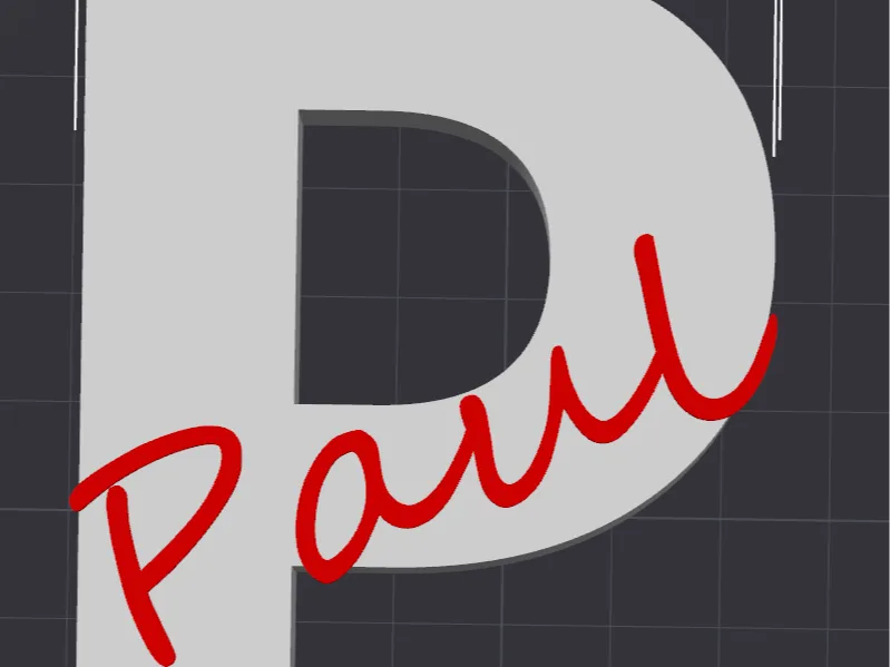 Buchstabe P Paul