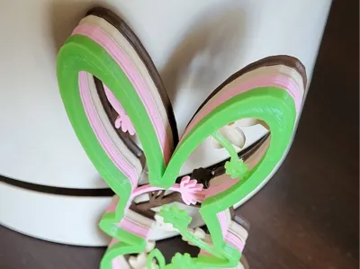 Easter bunny color layers