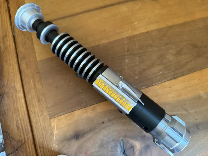 Unweathered parts for Luke's V2 Lightsaber