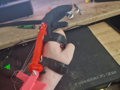 Wrist powered simple prosthetic arm