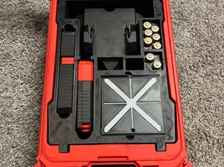 Laser alignment base packout insert