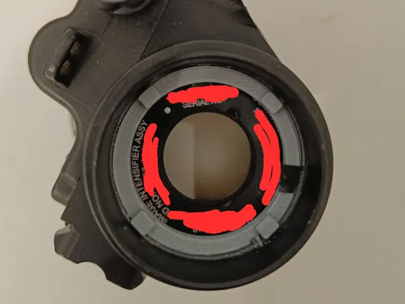 Pvs-14 tube retainer ring