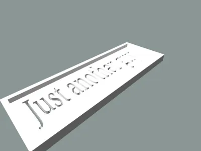 "Just Another Guy" nametag