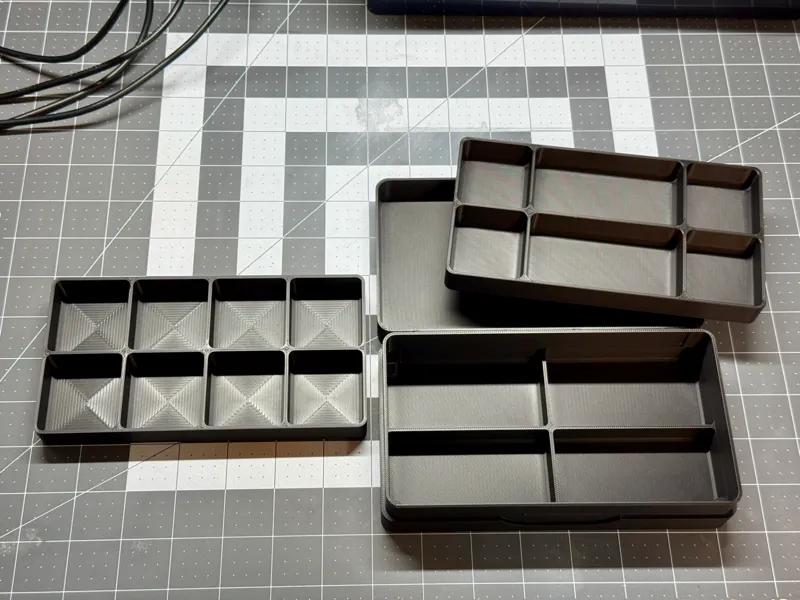 8 equal inserts for 2 Layer Hinged Storage Box 