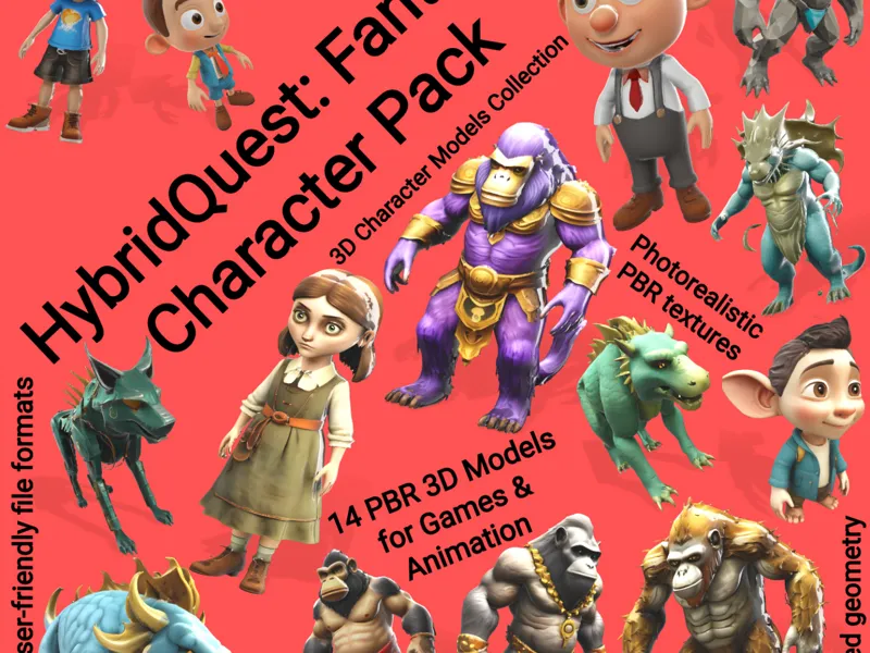 HybridQuest: Fantasy Character Pack