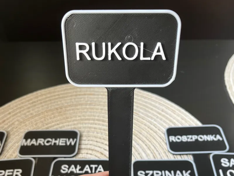 GARDEN TAGS VEGETABLE MARKER POLAND VERSION