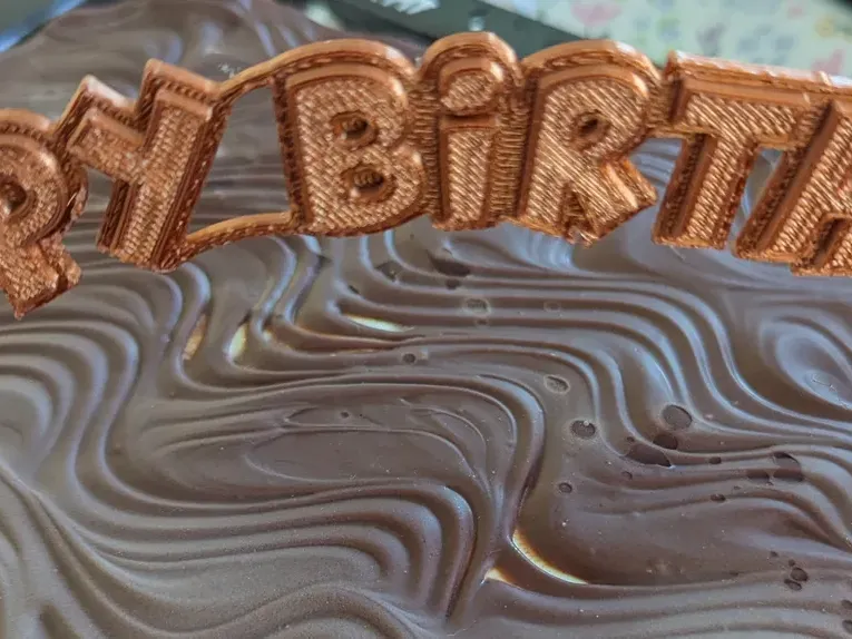 Happy Birthday cake topper
