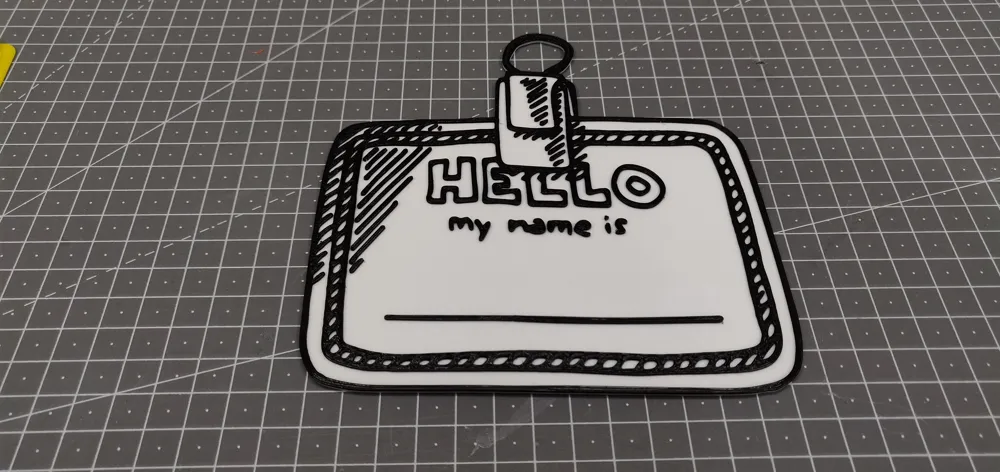 Draw Name Tag Hand drawn nametag by Digitzia_novaxe MakerWorld: Download Free 3D Models