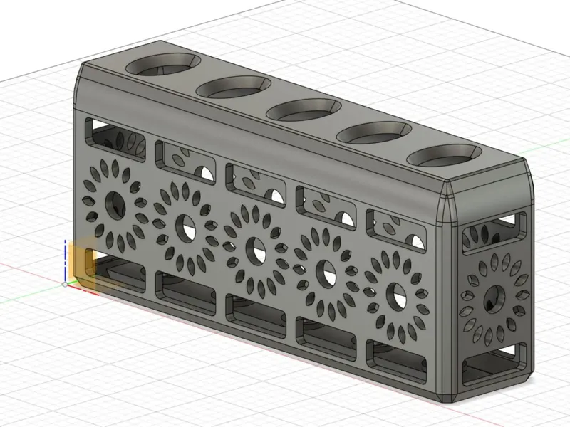 Parametric tootbrush holder