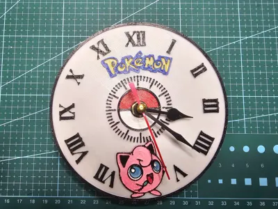 Pokemon Jigglypuff Clock Face