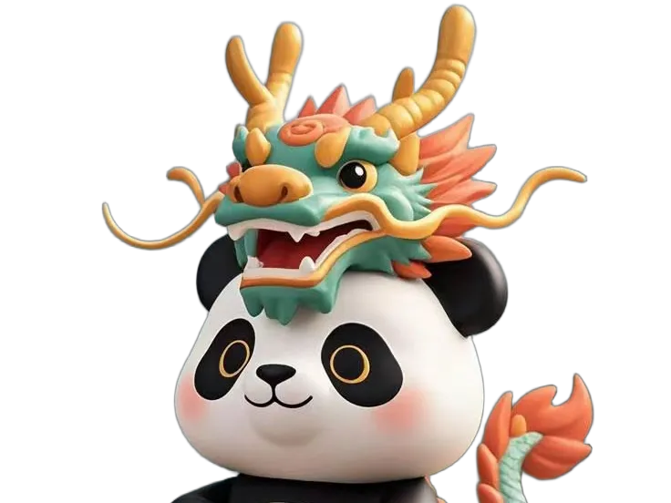 Chinese Zodiac Dragon Panda