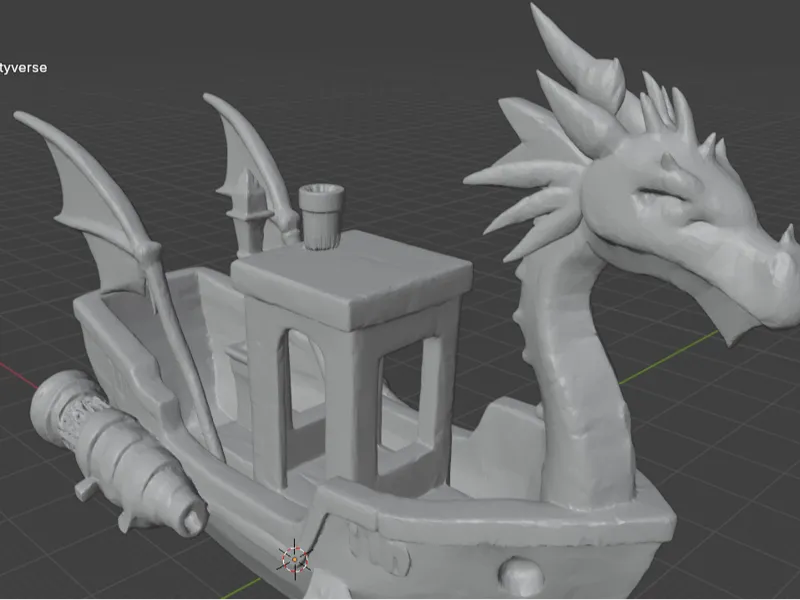 dragon benchy from a nother multy verse