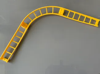 Set of twisted rails for coller coaster