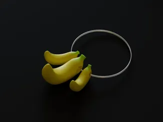 可爱香蕉吊坠
