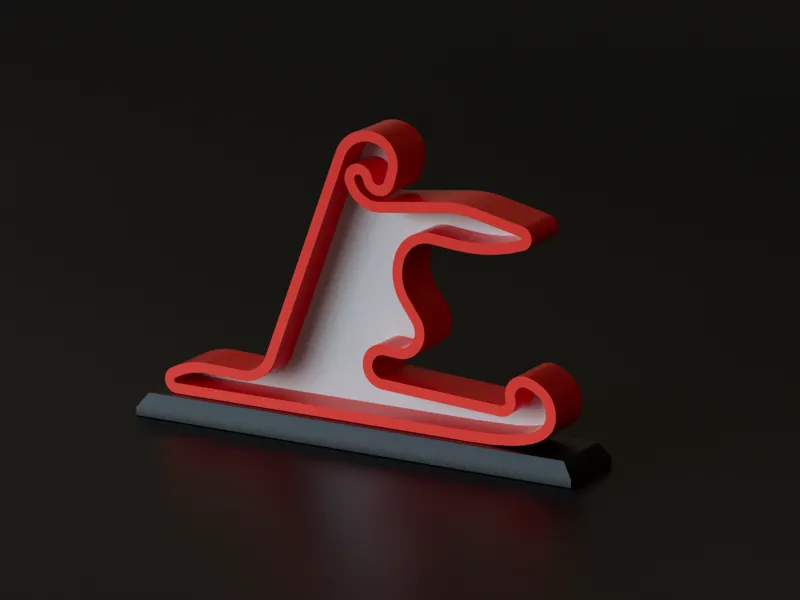F1中国赛道模型