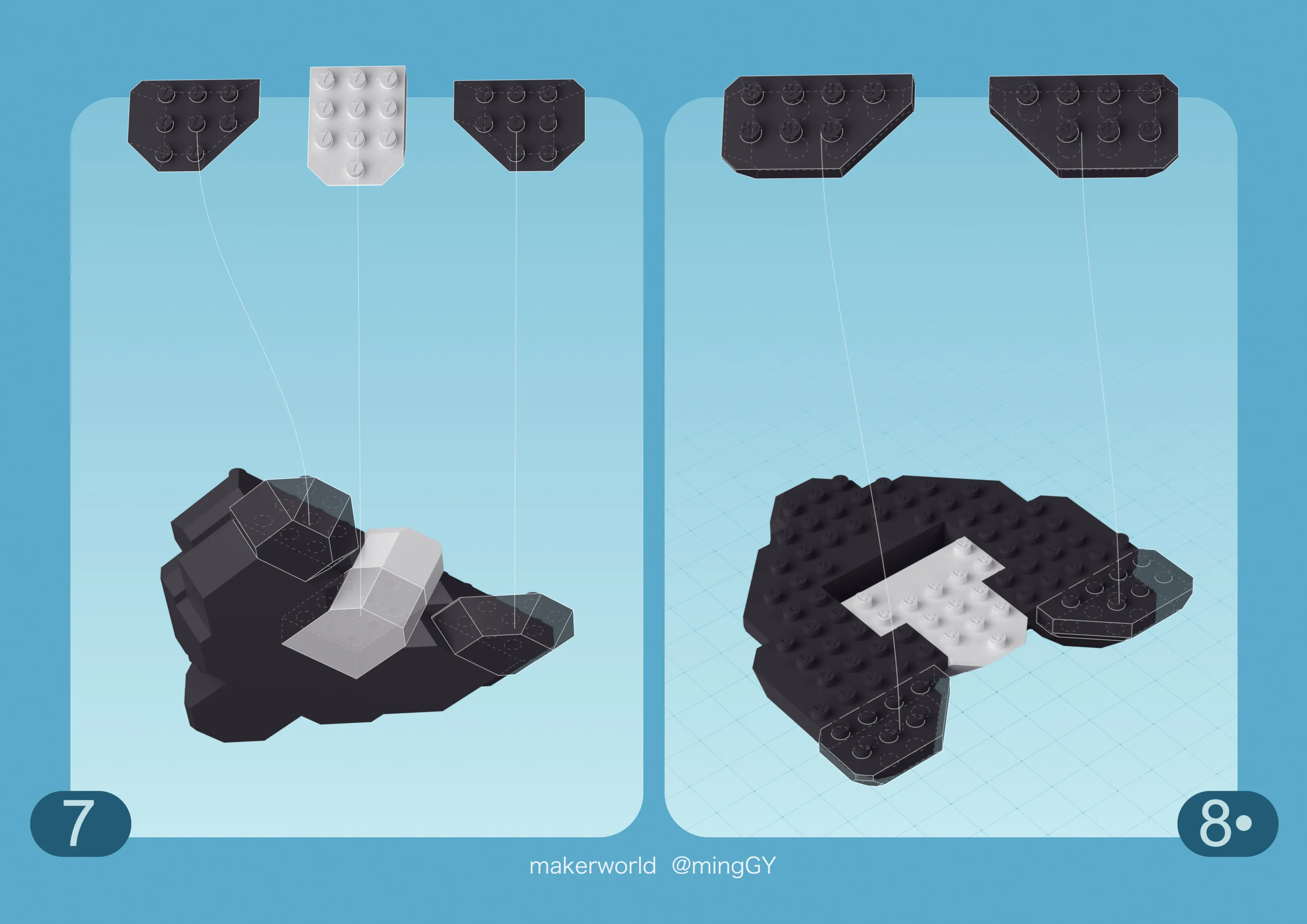 Panda Building Blocks - Free 3D Print Model - MakerWorld