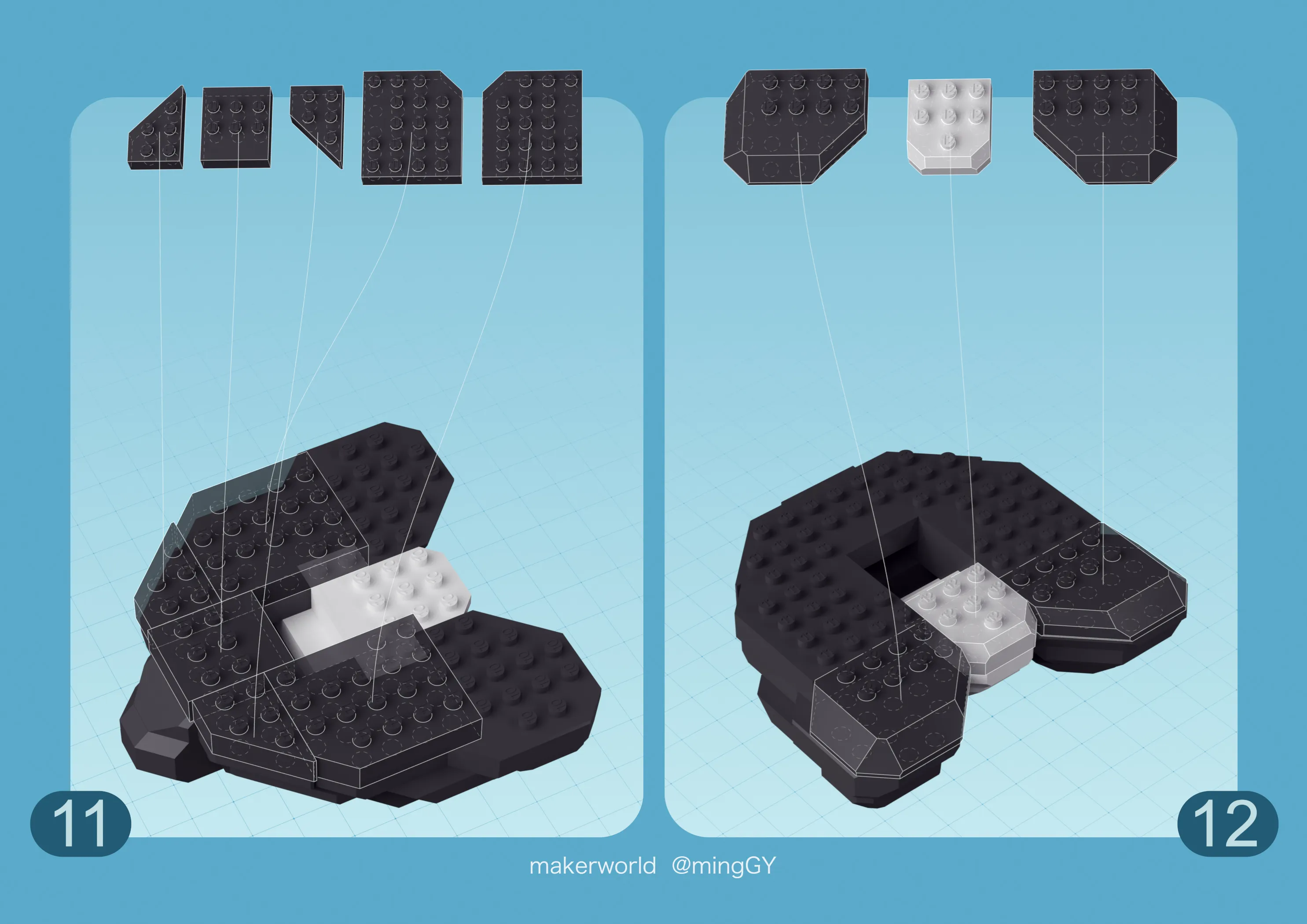 Panda Building Blocks - Free 3D Print Model - MakerWorld