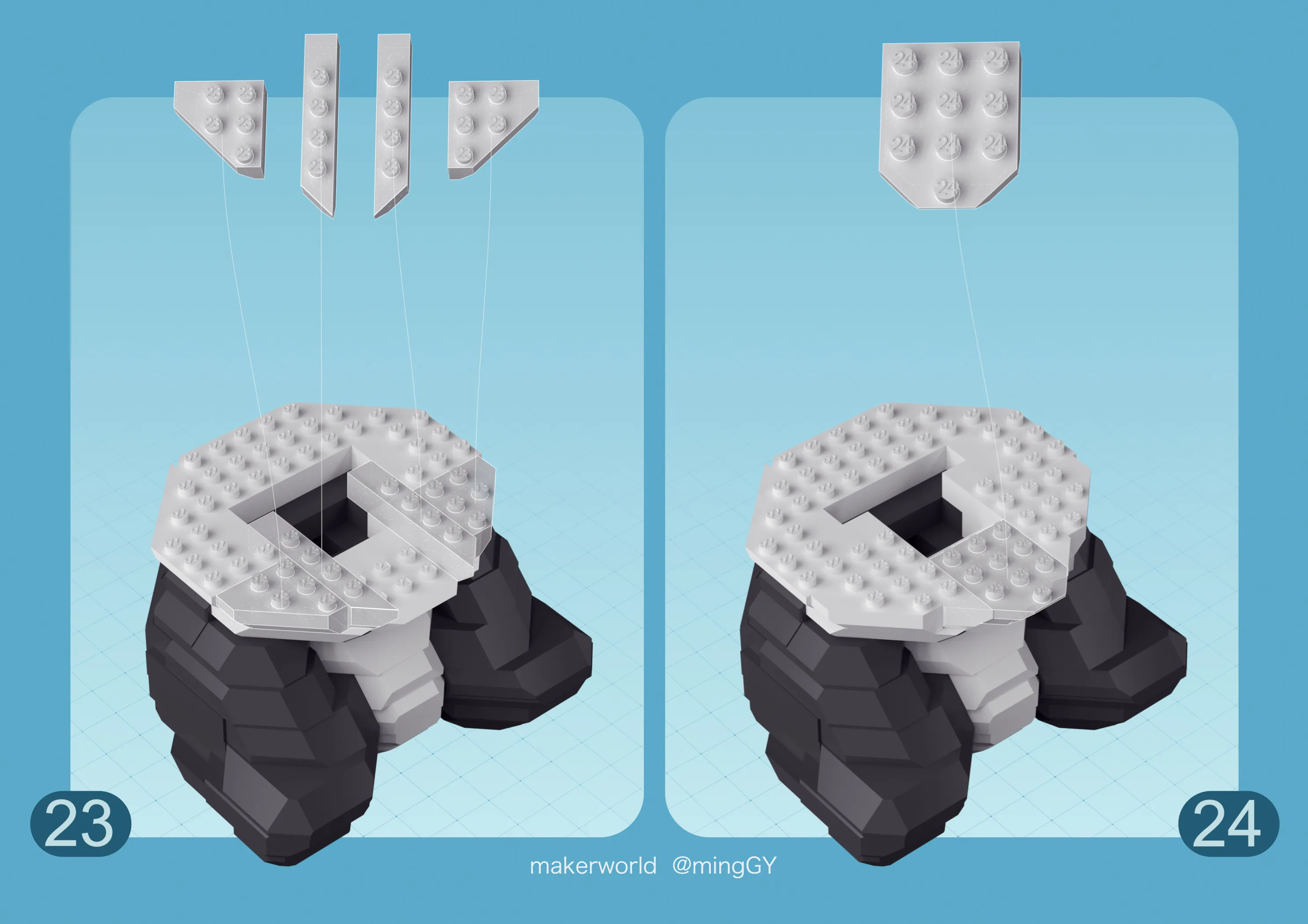 Panda Building Blocks - Free 3D Print Model - MakerWorld