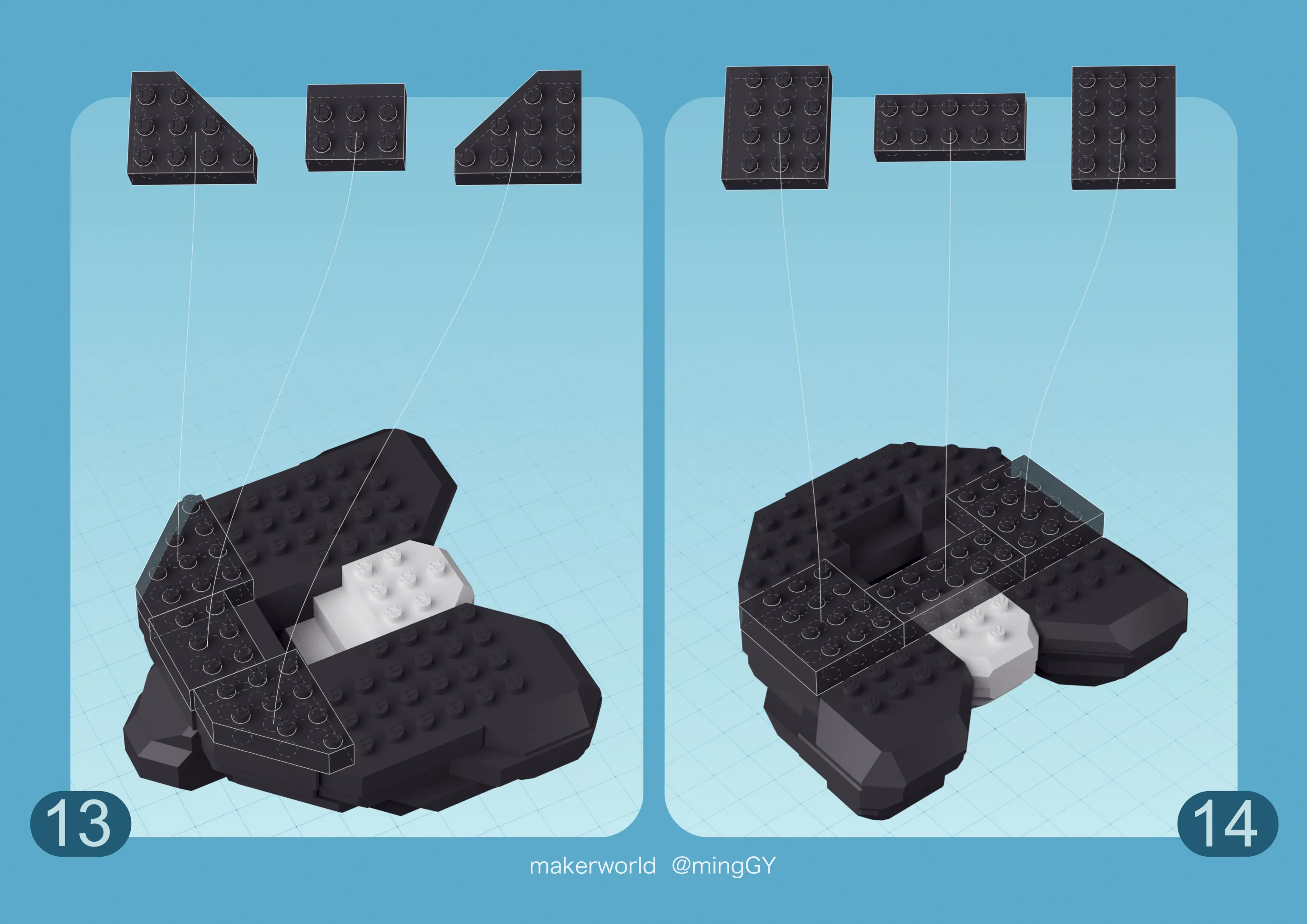 Panda Building Blocks - Free 3D Print Model - MakerWorld