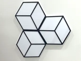 cube 3d wall panel