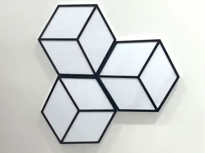 cube 3d wall panel