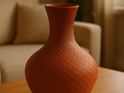 Parametric Flower Vase 3D Printed Home Decor