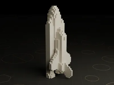 Pixelized Space Shuttle