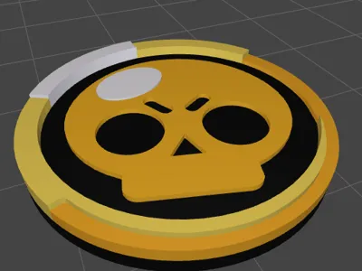 OG Brawl Stars AppIcon/Logo Keychain Depth Effect!