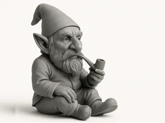 Elf with pipe