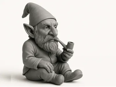 Elf with pipe